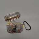 Coralogo for Apple for Airpods Pro 1/2 Case - Women Girls Cute Girly Kawaii for Airpods Pro 2nd Generation Case Cover Glitter Liquid Sparkle Cat Flower Hard Shell Keychain Funda Estuche Forro