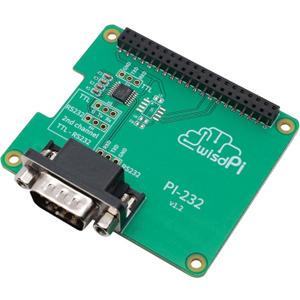 RS232 Hat Expansion PCB Board for Rapsberry Pi 4/3/2/A+/B+,Compact GPIO TX/RX/GND to DB9M RS232 Serial Expansion Board