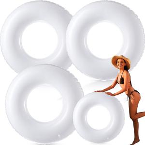 3 Pcs Large Inflatable Pool Float Swimming Ring Pool Floats Adult Inflatable Tube for Summer Vacation Beach River Bachelorette Wedding Party Supplies