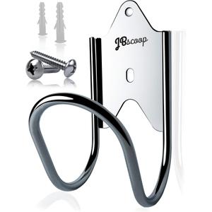 JBscoop Garden Hose Holder, Garden Hose Hanger Wall Mount for Water Hose, Extension Cords, Air Compressor Hose, Heavy Duty & Rust Proof Set of 1