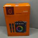 Karaoke Machine, 24H Playtime Portable Bluetooth Speaker with 2 Wireless Microphones for Adults, PA System with Bass/Treble/Echo Adjustment, for Outdoor Singing, Home Parties & DJ Night