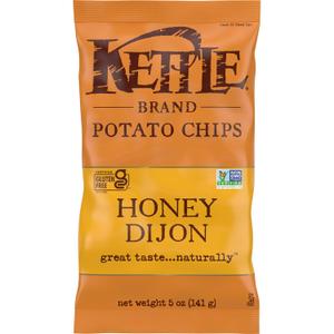 Kettle Brand Potato Chips, Honey Dijon Kettle Chips, 5 Oz (EXP 04/18/26)