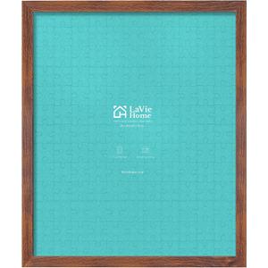 LaVie Home 24x30 Picture Frame Brown, Puzzles Frame for Wall Decoration, Classic Brown Minimalist Style Suitable for Decorating Houses, Offices, Hotels, Puzzles Posters Photos or Artwork1 Pack