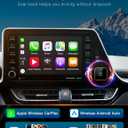 2026 Upgraded Wireless CarPlay Adapter for iPhoneAndroid, Car Play Mini Wired to Wireless Adapter for CarPlay Android Auto 2 in 1 Plug and Play Stable Connection