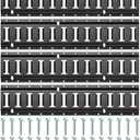 FamilyKit 4 Pack 2' E-Track Rails with Screws, Heavy Duty Steel E Track Tie Downs for Cargo Securement, Heavy Loads Up to 2,000lbs, Ideal for Trucks, Trailers, Vans, Warehouses, Garages (2FT, 4 Pack)