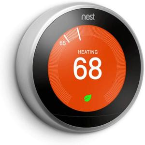 Google Nest Learning Thermostat - 3rd Generation - Smart Thermostat - Pro Version - Works With Alexa (Stainless Steel) Google Nest Learning Thermostat - 3rd Generation - Smart Thermostat - Pro Version - Works With Alexa (Stainless Steel)