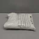 MYSKY HOME Floor to Ceiling Curtains 102 Inches White Sheer Window Drapes 2 Panel Sets Linen Look Boho Fabric Back Tab Draperies, Soft Cotton Blend Light Filtering for Living Room50" Wide