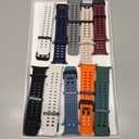10 Pack Band Compatible with Samsung Galaxy Watch 8 44mm 40mm/Galaxy Watch 8 Classic 46mm/Galaxy Watch Ultra 47mm Band for Men Women, No Gap Soft Silicone Sport Ocean Replacement Strap