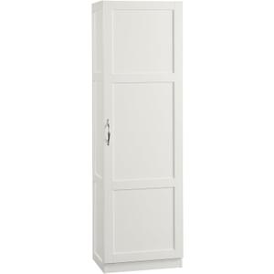 Sauder Miscellaneous Tall Storage Cabinet, Kitchen Pantry, Single Door with Adjustable Shelves, White Finish
