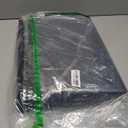 Small Storage Ottoman Foot Rest, Velvet Ottoman with Storage and Side Pocket, Black Foot Rest for Couch, Foldable Footstool for Chair, Living Room&Dorm, 16"x12"x12"