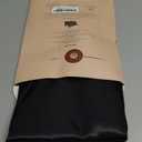 Bedsure King Size Satin Pillowcase Set of 2 - Black Silky Pillow Cases for Hair and Skin with Envelope Closure, Similar to Silk Pillow Cases, Gifts for Women Men, 20x36 Inches, 2pcs