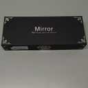 Bling Car Rear View Mirror, Crystal Rhinestone Wide Angle Clip-On Vehicle Rearview Mirror with HD Glass for Women & Girl, Automotive Decorations, Universal for SUV Sedan Truck (Silver)