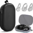 Headphones Case for Bose QC45/QC35/QC25/QC15/Ultra Gaming Headset, QC25, PU Hard Shell Travel Carrying Case Bag with Cable Storage for Bose QC45 II, QC35 II Accessories