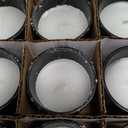 Simply Soson Scented Votive Candles, Bulk Set of 24 White Patchouli Small Candles, Votive Candles Scented in Glass, Black Holder 10 Hours Burn, for Wedding, Birthday, Holiday Christmas & Decoration