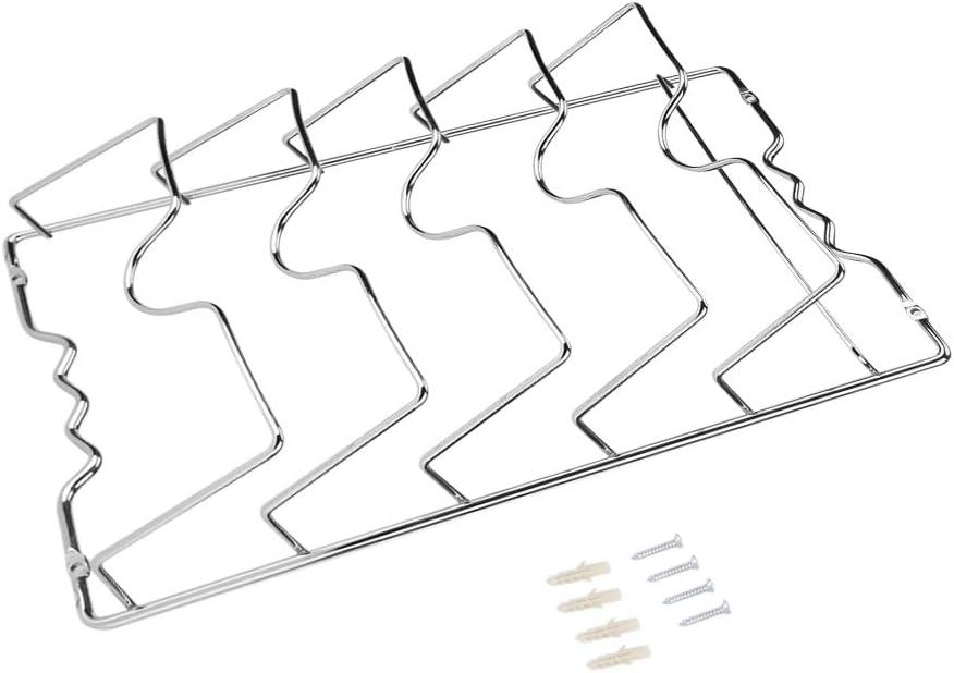 Generic Pot Lid Organizer, 5 Tier Kitchen Cabinet Storage Rack Holder, Stable Cabinet Hanging Type Pots and Pans Organizer For Kitchen Storage, Generic2dei8gfn15, 16.53"D x 10.62"W x 3.14"H