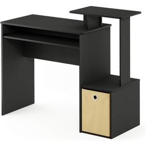 Furinno Econ Multipurpose Home Office Computer Writing Desk, Black/Brown