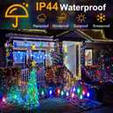 410Ft 1200LED Christmas Lights Outdoor Decorations 12 Modes & Memory Timer Christmas Lights with Remote Plug in Waterproof Fairy String Lights for Xmas Wedding Party Holiday DecorMulticolor