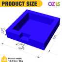 OZIS 10FT Ball Pit Inflatable Foam Pit with Built-in Blower, Portable Foam Party Pit for Indoor/Outdoor Activities Easy to Setup (Blue)