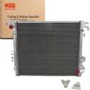 3 Row Aluminum Radiator Compatible with 2018-2022 Jeep Wrangler JL 2.0L 3.0L 3.6L 6.4LMT 2020-2002 Jeep Gladiator 3.0L 3.6L