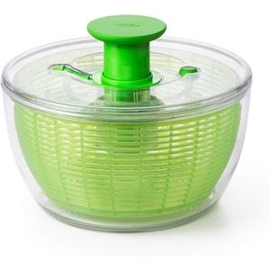 OXO Good Grips Salad Spinner - Large, Green Lettuce & Fruit Washer, BPA-Free, Easy One-Hand Pump
