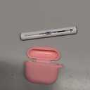 Woyinger Silicone Case Cover for AirPods 4th Gen, Soft Skin, Full Protection, Keychain, Cleaner Kit (Pink)