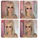 Munx 13x6 HD Lace Front Wigs 100% Human Hair Ash Blonde Bob Wig Pre Plucked 180% Density Glueless Transparent Lace Front Wig for Black Women with Baby Hair 14in Bleached Knots
