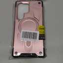 for Samsung Galxy S25 Ultra Case.Hard Phone Cover with Strong Magnetic Heavy Duty Protection.Reinforcement of The Four Corners.Anti-Slip Anti-Fingerprint (Rose Gold, S25 Ultra)