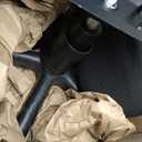 Hodedah Armless, Low-Back, Adjustable Height, Swiveling Task Chair with Padded Back and Seat in Black