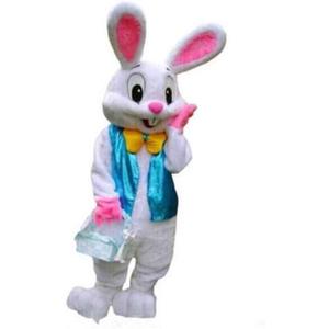 Plush Easter Bunny Adult Costume Rabbit Halloween Mascot Costume, M 5'7" to 5'11" (171cm-180cm)