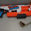 Nerf Mega XL Boom Dozer Blaster, Largest Mega Darts Ever, XL 6-Dart Rotating Drum, 6 Mega XL Whistler Darts, Pump Action