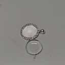 32 Pieces Rhinestone Bezel Pendant Trays Blanks Cabochon Pendant Setting DIY Trays for Crafts Jewelry Making Projects (Silver)