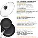 10 Inch Pan Lid 10" Tempered Glass Lid for Frying Pan, Skillets, Pans, Pots and Wok, Heat Resistant Handle