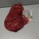 Long Red Pink Anime Costume Wig  High Temperature Heat Resistant Silk Fiber  Natural Looking Costume Wig for Halloween Party, Cosplay (Small Size)