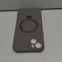 ZHK Liquid Silicone Designed for iPhone 11 Pro Max Case with Magnet Stand, [Precise Camera Lens Protection][Mil-Grade Drop Shockproof][Soft Anti-Scratch Microfiber Lining] Slim Fit Cover, Grey