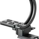 Fotopro Camera Vertical Bracket, Tripod Mount Ring Lens Mount, 1/4 Rotatable Collar Mount Plate for DSLR SLR, Fits Plate for Arca-Type, Supporting 84.8mm Lens Horizontal and Vertical (X-RO95 Black)