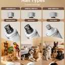 Dog Nail Grinder, Quiet Electric Dog Nail Trimmer with 2 LED Lights, 3-Speed Pet Nail Grinder for Dogs & Cats, Rechargeable 2000mAh Nail Grinder for Small Medium Large Dogs with Light, White