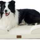 Bedsure Orthopedic Dog Beds Large Sized Dog - Washable Large Dog Cat Bed Waterproof, Comfort Dogs Couch Sofa with Washable Removable Cover, Pet Bed with Nonskid Bottom, Ivory, 35"
