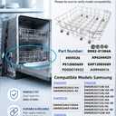 DD82-01384A Dishwasher Lower Rack for Samsung DW80R2031US, 20.6" × 22.5"