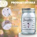 Daughter Gifts  Mason Jar Night Light with Cozy LED Lights (Sparkle), Decorative Jar Lamp  Sentimental Birthday & Christmas Gift for Daughter from Mom or Dad, Graduation Keepsake Home Dcor