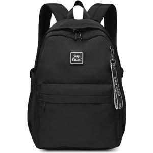 CaranY Kids Backpack Girls and Boys Large Space Waterproof Classic School Backpack Light Weight Medium Size Multi-pocket Black Toddler Backpack Suitable For 3 To 13 Years old