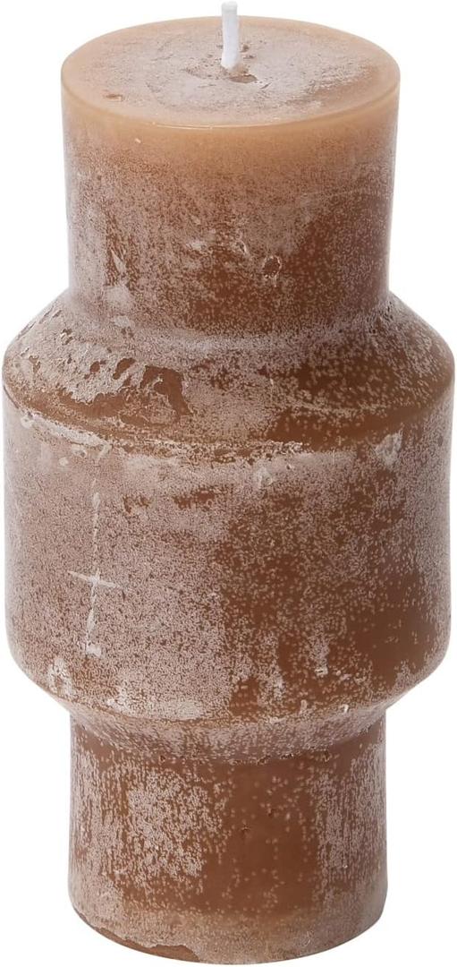2 Piece Unscented Totem Pillar, Cappuccino Candles, 3" L x 3" W x 6" H, Brown 2 Piece Unscented Totem Pillar, Cappuccino Candles, 3" L x 3" W x 6" H, Brown