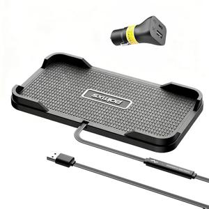 Wireless Charger Car Charging pad,Polmxs 15W Fast Wireless Phone Charger Cell Phone Cordless Charging mat Compatible with iPhone 11/12/12/14/15 Galaxy S21/S22/S23/24 (C12Y)