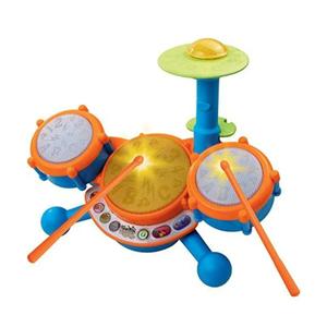 VTech KidiBeats Kids Drum Set, Orange