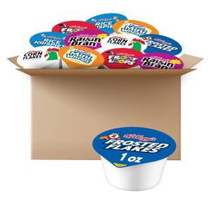 Kellogg's Breakfast Cereal Cups, Kids Snacks, Family Breakfast, Variety Pack (96 Cups) BB: 2026/05/27