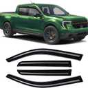 Rain Guards Compatible with Ford Maverick 2022 2023 2024 2025 2026, Tape-on Durable Side Window Visors Wind Deflectors 2022-2026 Maverick Rain Guard Black 4 PCS