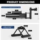 LIONSCOOL Power Rack Landmine Attachments, Ultra-Durable T-Bar Row Attachments with Wide Compatibility for Full-Body Workout in Home Gym