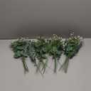 Mixed Artificial Eucalyptus Stems,Babys Breath Artificial Flowers Bulk with Faux Eucalyptus Leaves Greenery Stems for Wedding DIY Bouquets Floral Arrangement Home Decor