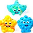 Tub Works Tub Poppers Popping Kids & Toddler Bath Toys, 3 Pack | Push, Poke, Squish & Pop it Fidget Toys for The Bathtub | Irresistible Bubbles with Satisfying 'Pops' | Multi Sensory Kids Bath Toys