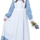 California Costumes, Pioneer Girl,Child Costume Medium (Blue/White)