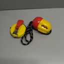 Duocharm Interactive Dog Toys Tug of War, Dog Puzzle Toy Squeaky for Medium Small Breed Mental Stimulation, Indestructible Food Dispensing Dog Toy to Keep Busy, Red Yellow